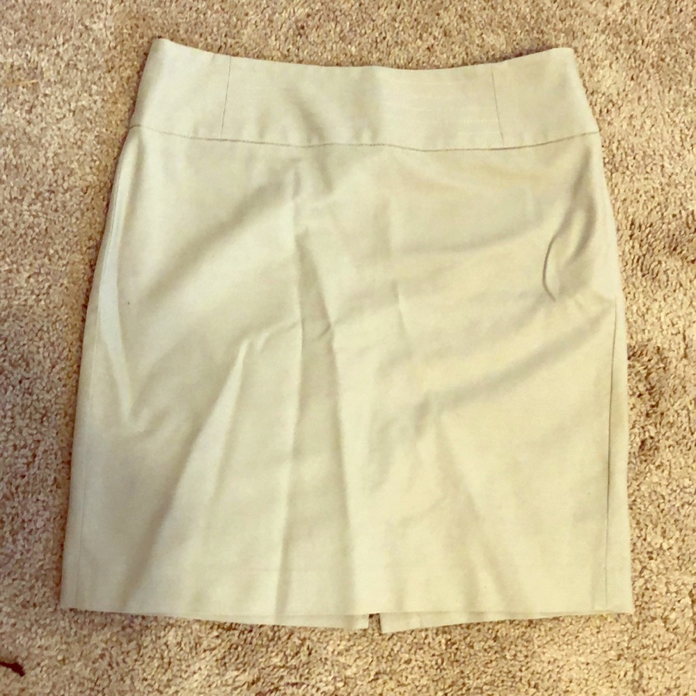 Khaki pencil skirt. Fits like a 6.